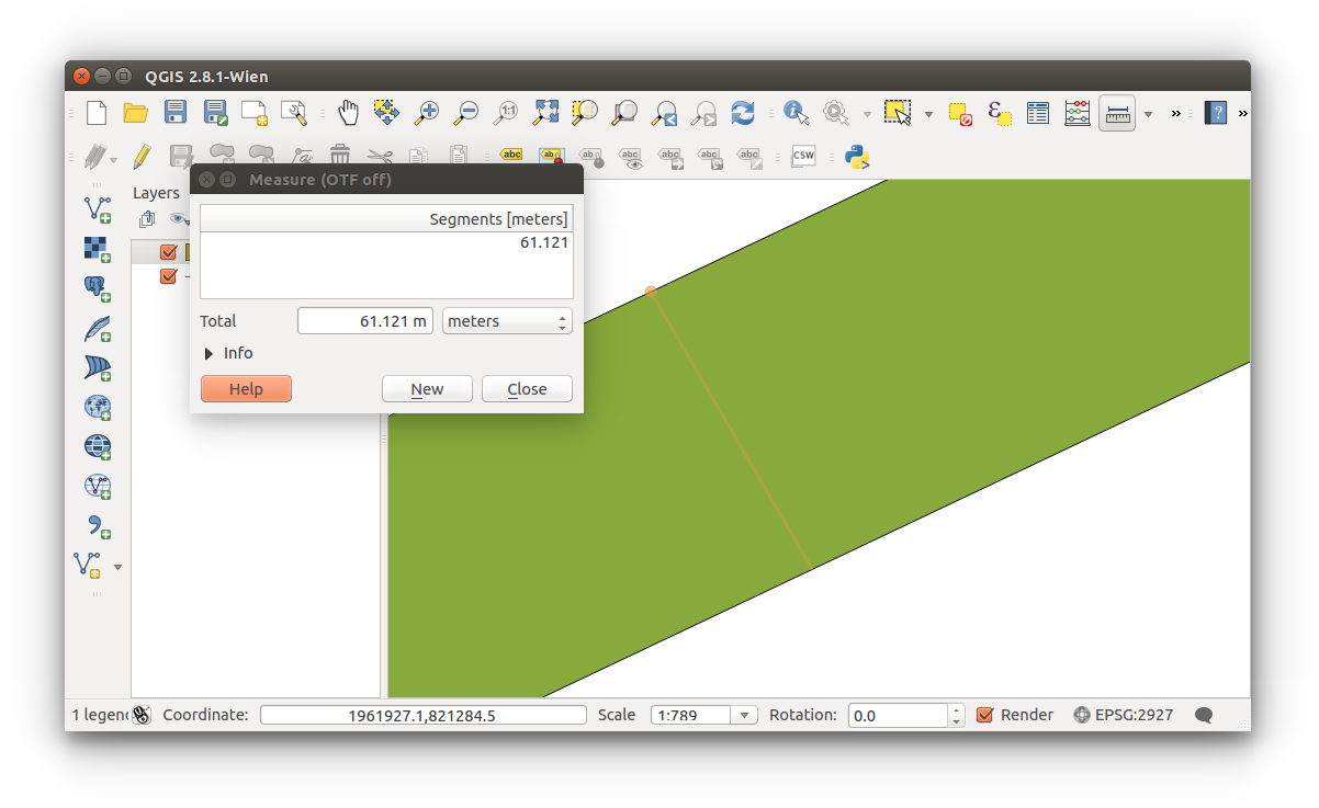 Spatial Data Bootcamp: Vector Analysis - measure buffer