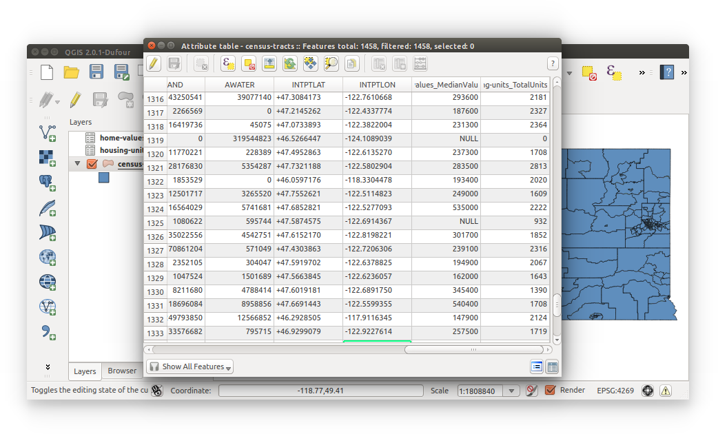 Spatial Data Bootcamp: Census Join - viewing joined data