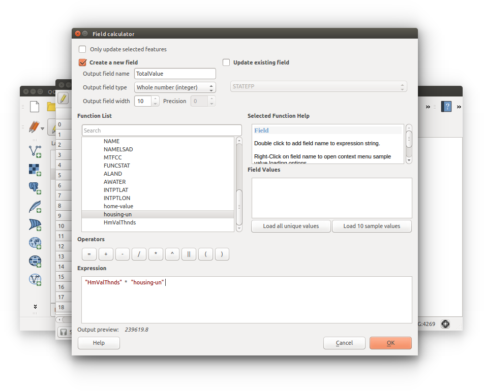 Spatial Data Bootcamp: Census Join - field calculator